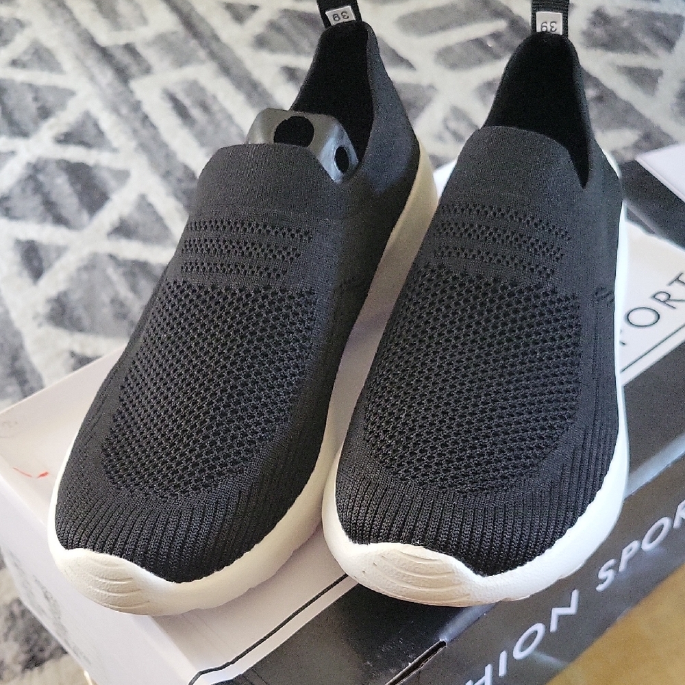 Black Slip-On Shoes